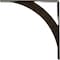 Ekena Millwork Legacy Steel Bracket, Antiqued Pale Gold 2"W x 14"D x 14"H BKTM02X14X14LEAPG - alternate 6